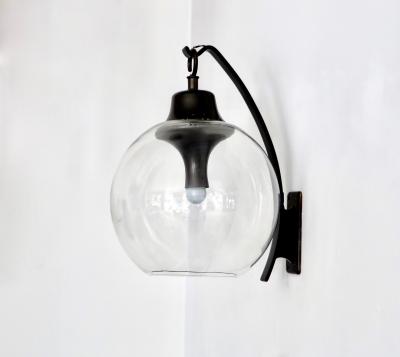 Luigi Caccia Dominioni LUIGI CACCIA DOMINIONI AZUCENA VINTAGE MONUMENTAL ITALIAN BOCCIA WALL SCONCE