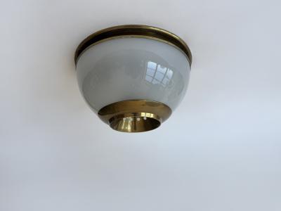 Luigi Caccia Dominioni Luigi Caccia Dominioni LSP3 Brass and Glass ceiling or wall light Italy 1960s
