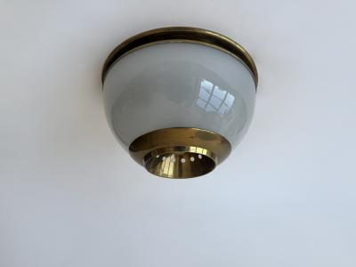 Luigi Caccia Dominioni Luigi Caccia Dominioni LSP3 Brass and Glass ceiling or wall light Italy 1960s