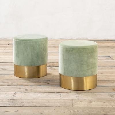 Luigi Caccia Dominioni Luigi Caccia Dominioni Pair of Poufs mod Cilindro for Azucena 60s