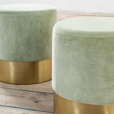 Luigi Caccia Dominioni Luigi Caccia Dominioni Pair of Poufs mod Cilindro for Azucena 60s