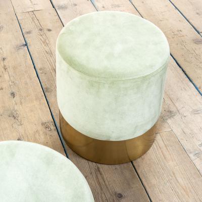Luigi Caccia Dominioni Luigi Caccia Dominioni Pair of Poufs mod Cilindro for Azucena 60s