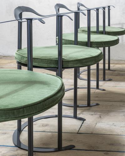 Luigi Caccia Dominioni Luigi Caccia Dominioni for Azucena 8 Chairs mod P4 Catilina