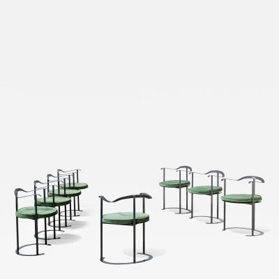 Luigi Caccia Dominioni Luigi Caccia Dominioni for Azucena 8 Chairs mod P4 Catilina