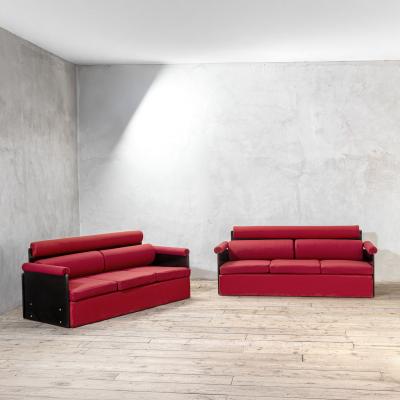 Luigi Caccia Dominioni Luigi Caccia Dominioni for Azucena Red Sofa