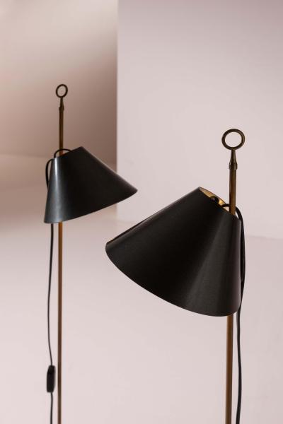 Luigi Caccia Dominioni Luigi Caccia Dominioni pair of Monachella floor lamp for Azucena Italy 1950s