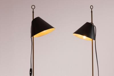 Luigi Caccia Dominioni Luigi Caccia Dominioni pair of Monachella floor lamp for Azucena Italy 1950s