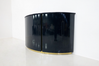 Luigi Caccia Dominioni Mid Century Modern Blue Sideboard by Luigi Caccia Dominioni for Azucena 1970s