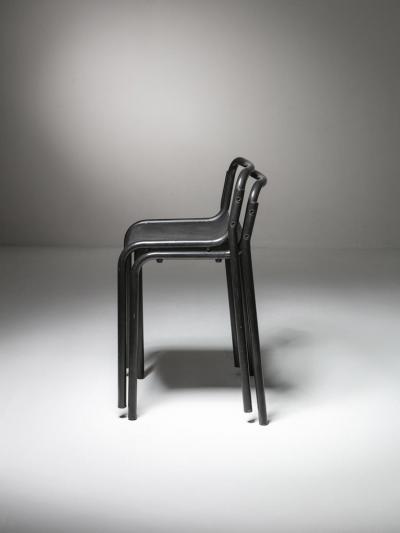 Luigi Caccia Dominioni Pair of CDO Stools by Caccia Dominioni for Azucena