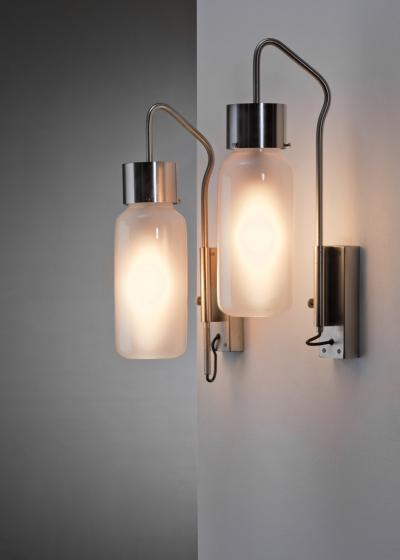 Luigi Caccia Dominioni Pair of Luigi Caccia Dominioni wall lamps for Azucena