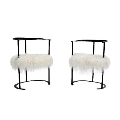 Luigi Caccia Dominioni Pair of P4 Catilina Chairs by Luigi Caccia Dominioni for Azucena Milano