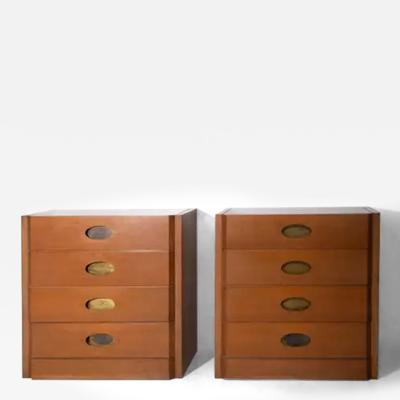 Luigi Caccia Dominioni Rare Pair of Brass chests of drawers by Luigi Caccia Dominioni