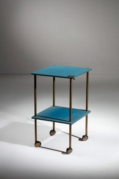 Luigi Caccia Dominioni Rare Table Cart Model T9 by Luigi Caccia Dominioni for Azucena Italy 1960s
