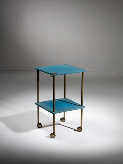 Luigi Caccia Dominioni Rare Table Cart Model T9 by Luigi Caccia Dominioni for Azucena Italy 1960s