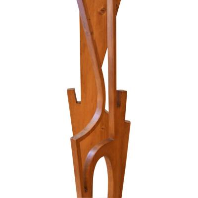 Luigi Cipollone 1960s Italian wooden figure sculpture by Luigi Cipollone