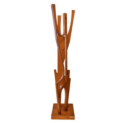 Luigi Cipollone 1960s Italian wooden figure sculpture by Luigi Cipollone