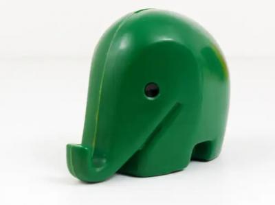 Luigi Colani Luigi Colani Drumbo Green Elephant Money Bank for Dresdner Bank 1970s