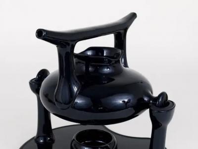 Luigi Colani Luigi Colani Zen Full Tea Set and Plates Stoneware Friesland Germany 1970s