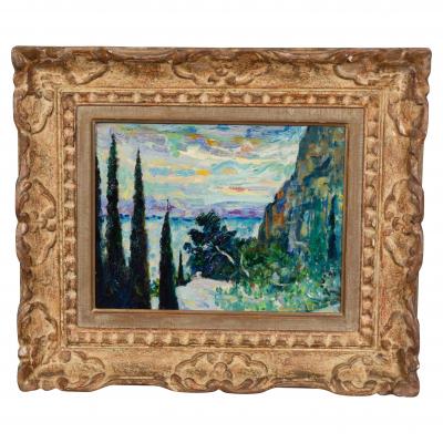 Luigi Corbellini Oil On Canvas Landscape By Luigi Corbellini