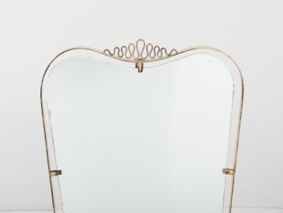 Luigi Fontana Luigi Fontana Brass Toilette Mirror Fontana Arte circa 1940