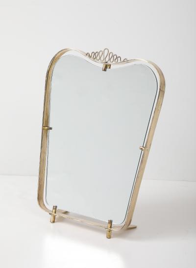 Luigi Fontana Luigi Fontana Brass Toilette Mirror Fontana Arte circa 1940