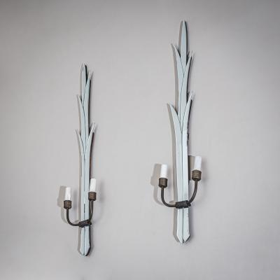 Luigi Fontana Pair of Mirrored Wall Sconces attributed to Luigi Fontana Italy 1930s