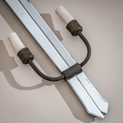 Luigi Fontana Pair of Mirrored Wall Sconces attributed to Luigi Fontana Italy 1930s