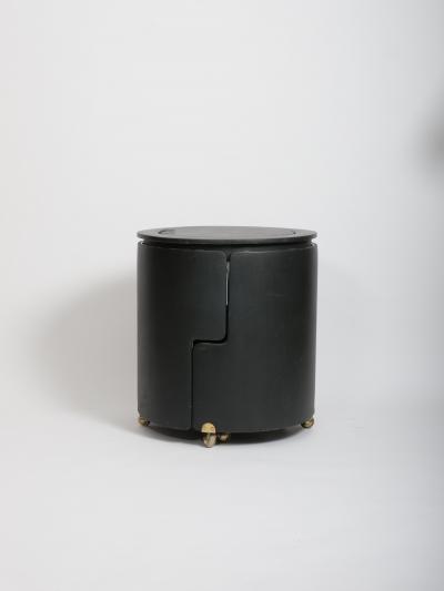 Luigi Massoni Black Dilly Dally vanity by Luigi Massoni for Poltrona Frau Italy c1968
