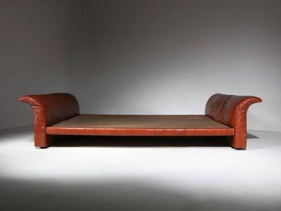 Luigi Massoni Lotus Double Bed by Luigi Massoni for Poltrona Frau