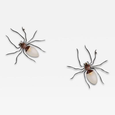 Luigi Rossini Pair of Spider Sconces by Rossini Italy