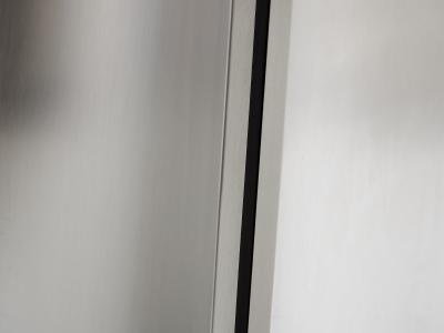 Luigi Saccardo Luigi Saccardo for Arrmet brushed steel black glass dining table 1970s