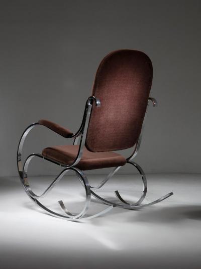 Luigi Saccardo Rocking Chair by Luigi Saccardo for Arrmet