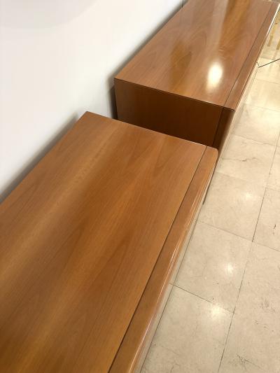 Luigi Saccardo Wood Chest of Drawers by Luigi Saccardo for Gasparello Italy 1970s