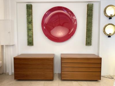 Luigi Saccardo Wood Chest of Drawers by Luigi Saccardo for Gasparello Italy 1970s