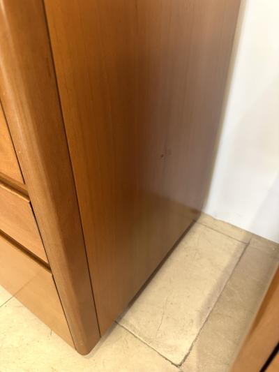 Luigi Saccardo Wood Chest of Drawers by Luigi Saccardo for Gasparello Italy 1970s