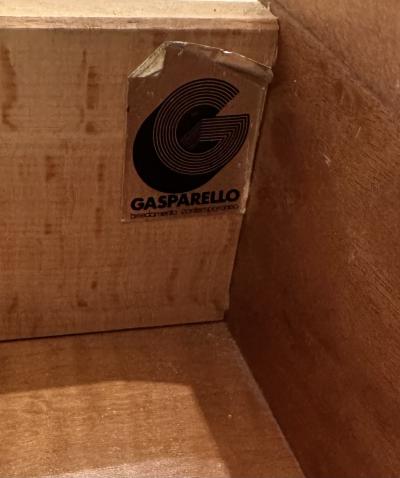 Luigi Saccardo Wood Chest of Drawers by Luigi Saccardo for Gasparello Italy 1970s