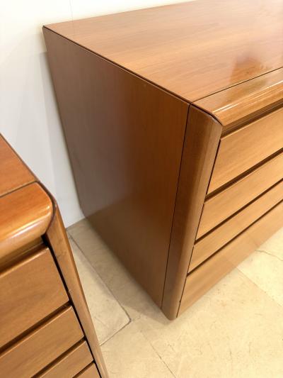 Luigi Saccardo Wood Chest of Drawers by Luigi Saccardo for Gasparello Italy 1970s
