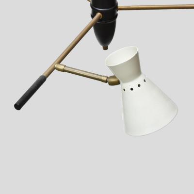 Luigi Sarfatti 1950S ARTICULATING SHADES CEILING LIGHT ATT LUIGI SARFATTI