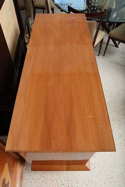 Luigi Scremin Fine Pair of Walnut and Inlaid Wood Two Door Credenza Luigi Scremin