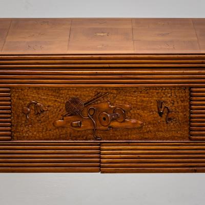 Luigi Scremin Sewing Cabinet by Luigi Scremin Italy 1930s