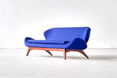 Luigi Tiengo Exceptional Luigi Tiengo Sofa for Cimon Montr al 1963