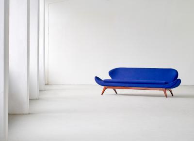 Luigi Tiengo Exceptional Luigi Tiengo Sofa for Cimon Montr al 1963