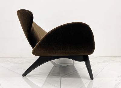 Luigi Tiengo Luigi Tiengo No 500 13 Sofa in Chocolate Mohair for Cimon Montr al 1960s