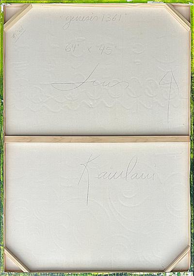 Luis Kaiulani Luis Kaiulani Abstract Painting on Canvas Titled Genesis 1361