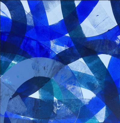 Luis Kaiulani Luis Kaiulani Infinity 1562 Acrylic Abstract Painting on Canvas