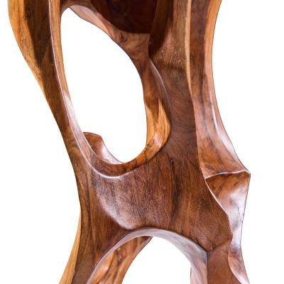 Luis Potosi Ecuadorian Modernist Abstract Carved Wood Sculpture