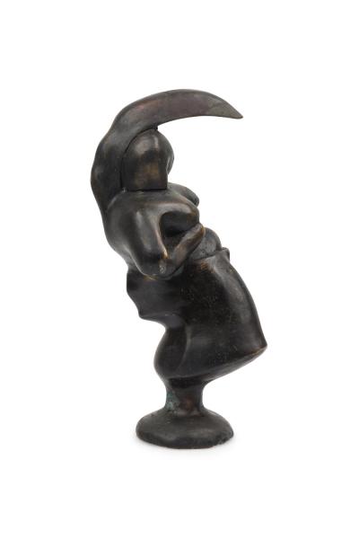 Luna Limited Edition Bronze Brutalist Contemporary Figural Sculpture