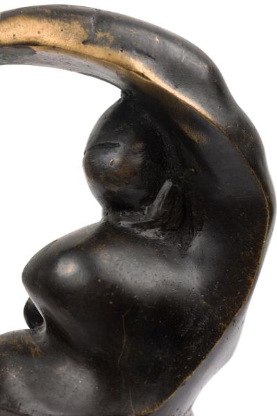Luna Limited Edition Bronze Brutalist Contemporary Figural Sculpture
