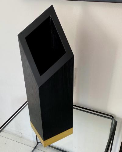 Lupo Hiriokami Lupo Horiokami Babel Wolf Vase Black Ash Wood