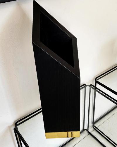 Lupo Hiriokami Lupo Horiokami Babel Wolf Vase Black Ash Wood